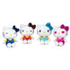 Peluches Hello Kitty 50e anniversaire de 16 cm en différentes variantes colorées, vue de face