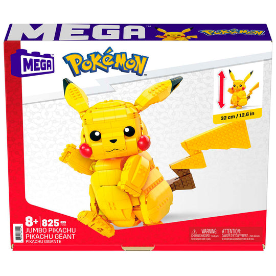 Zoom sur les articulations mobiles des bras et jambes du Pikachu MEGA Construx