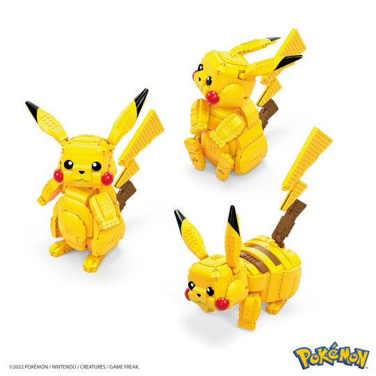 Photo du packaging officiel Pokemon Jumbo Pikachu MEGA Construx par MATTEL