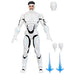 Vue de profil gauche de la figurine articulée Superior Iron Man 15cm avec détails de l'armure