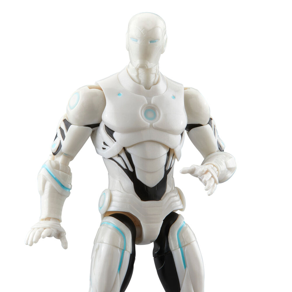 Vue arrière de la figurine Marvel Legends Superior Iron Man mettant en valeur les détails du dos
