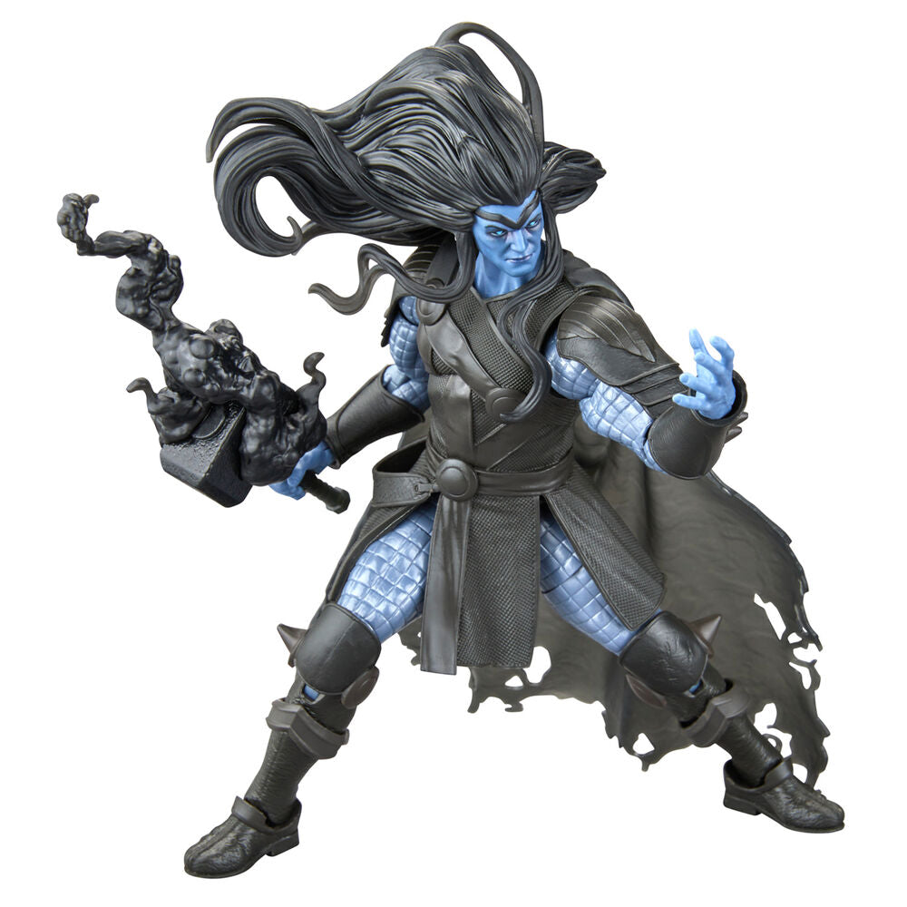 Figurine Marvel Legends Black Winter Thor posée avec bras articulés en action