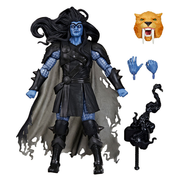 Détail de la tête articulée de la figurine Black Winter Thor Marvel Legends HASBRO