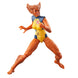 Vue latérale de la figurine Wolfsbane montrant les détails de la tenue et des articulations
