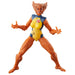 Figurine Marvel Legends Wolfsbane avec accessoires présentés sur fond blanc