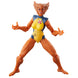 Figurine Marvel Legends Wolfsbane avec accessoires présentés sur fond blanc
