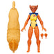Gros plan sur le visage détaillé de la figurine Wolfsbane inspirée des comics Marvel