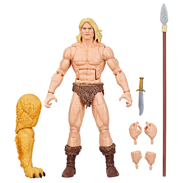 Vue rapprochée de la tête articulée de la figurine Ka-Zar HASBRO