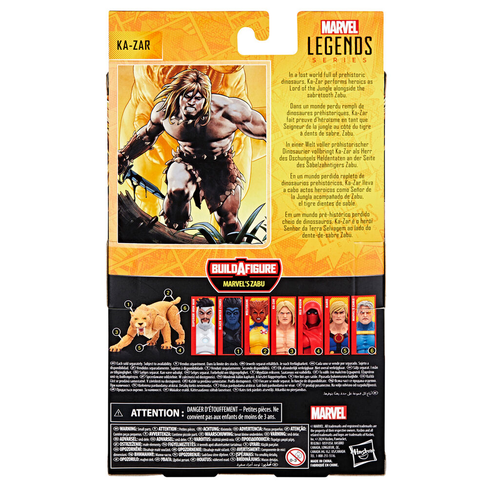 Détail des articulations de la figurine Ka-Zar pour poses variées