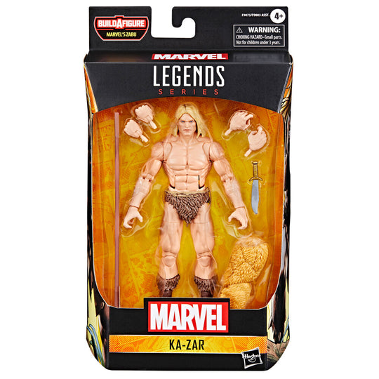 Figurine Ka-Zar Marvel Legends 15cm en position dynamique avec lance