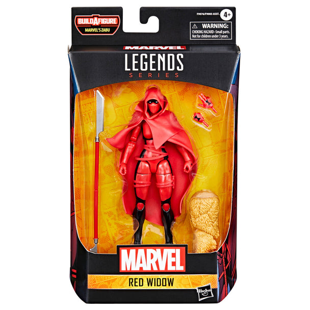 Figurine Red Widow Marvel Legends 15cm en position dynamique avec accessoires