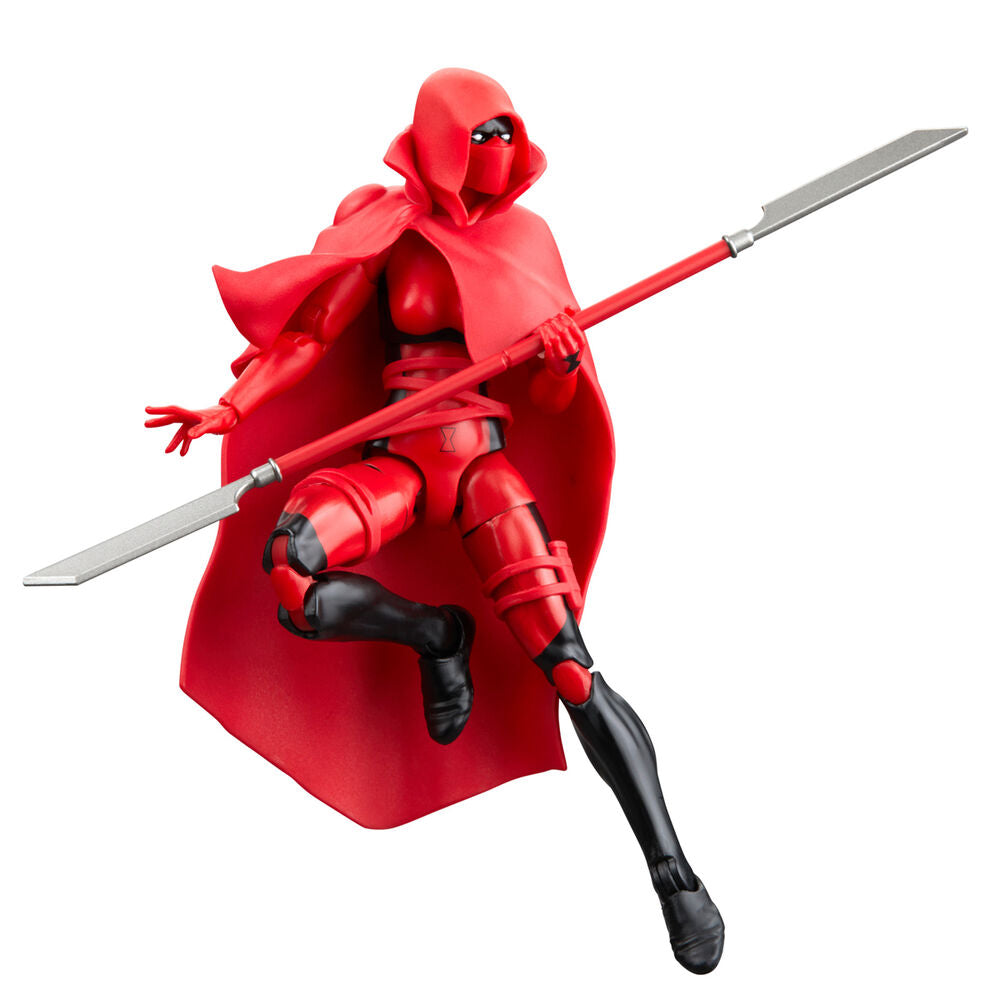 Vue de profil de la figurine Marvel Legends Red Widow 15cm