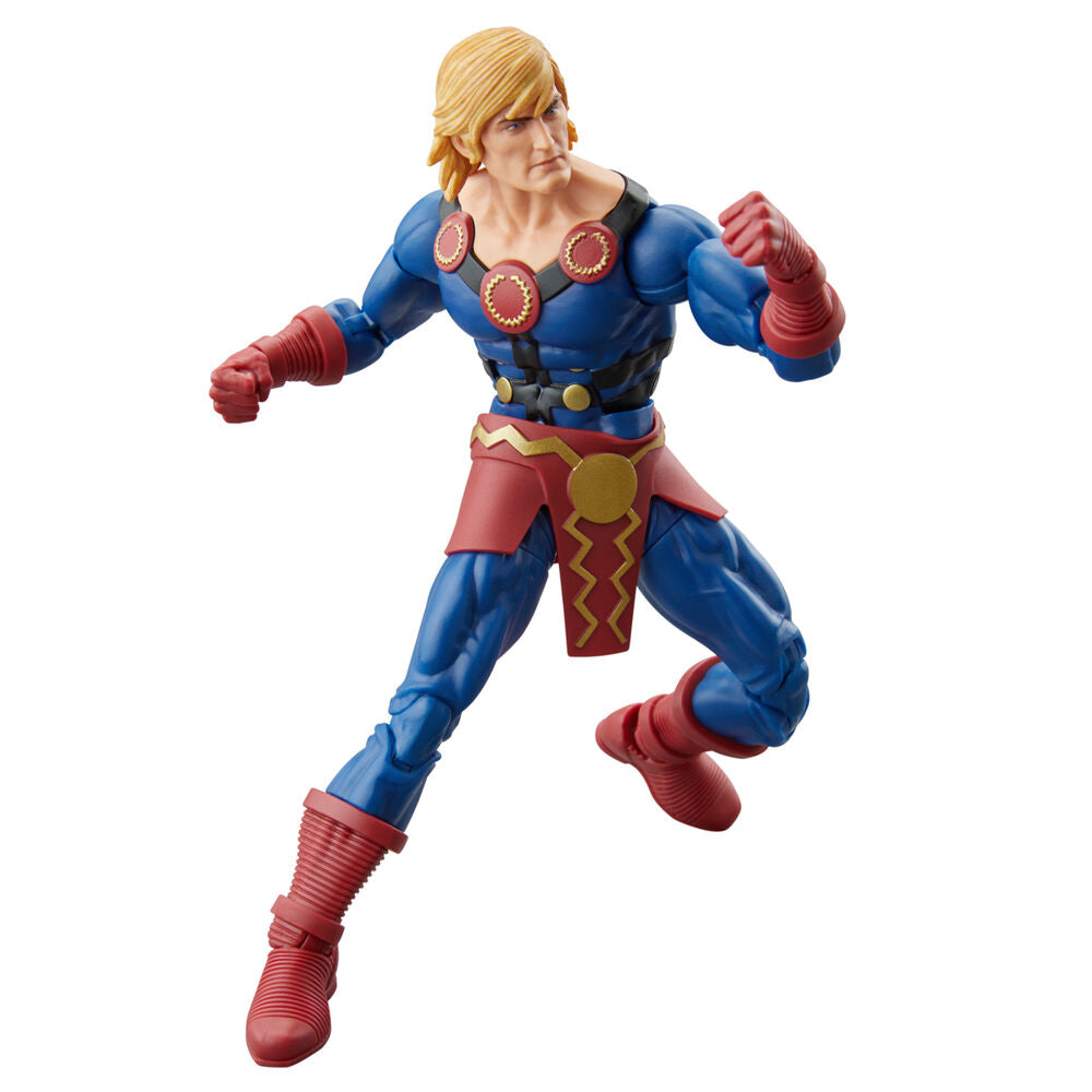 Zoom sur le visage détaillé de la figurine Ikaris Marvel Legends 15cm