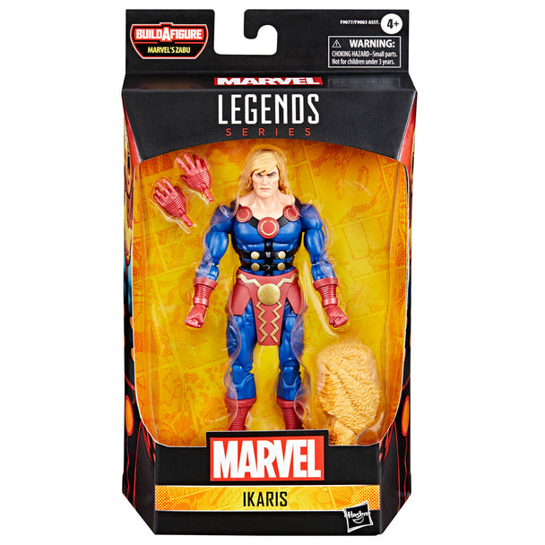 Figurine Marvel Legends Ikaris de face avec détails articulés et accessoires visibles