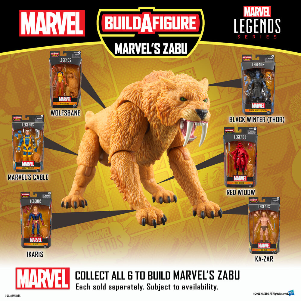 Collection complète Marvel Legends avec la figurine Black Winter Thor en vedette