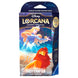 Jeu de cartes Lorcana Disney The First Chapter étalé montrant des personnages Disney iconiques