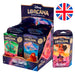 Vue rapprochée du deck Lorcana Disney The First Chapter avec illustrations colorées