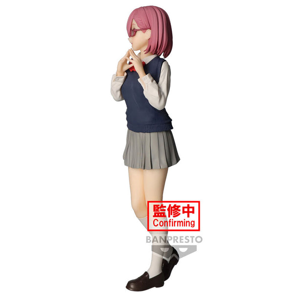 Profil gauche détaillé de la figurine Ririsa Amano Uniforme signée BANPRESTO