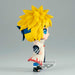Profil gauche de la figurine Namikaze Minato 10cm BANPRESTO montrant la posture dynamique