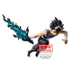 Profil latéral de la figurine Hiei montrant son expression déterminée et sa posture dynamique