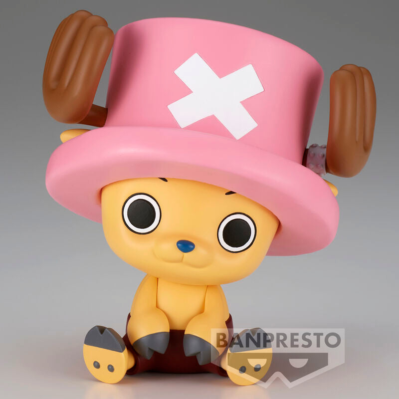 Gros plan sur le visage expressif de la figurine Tony Tony Chopper de 11 cm BANPRESTO