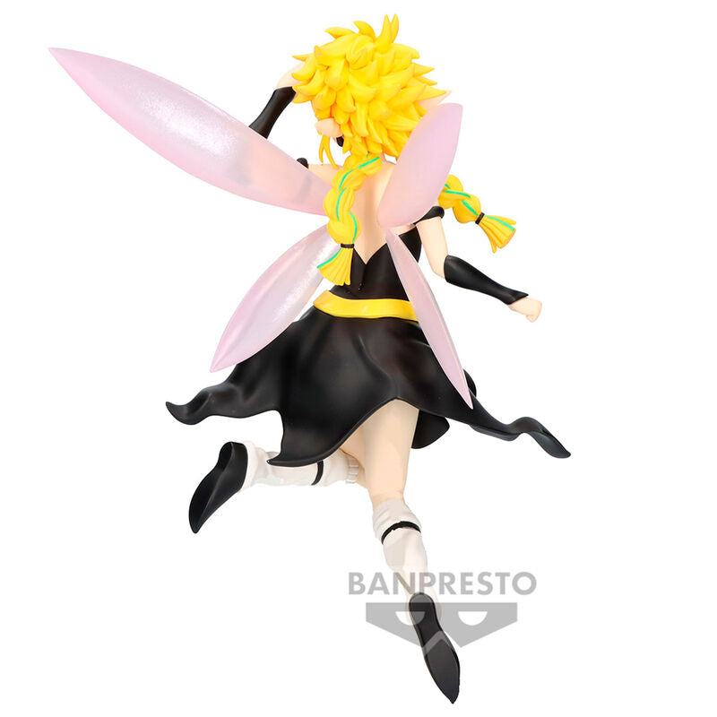 Vue latérale de la figurine Ramiris Luminus illustrant la posture et les accessoires du personnage