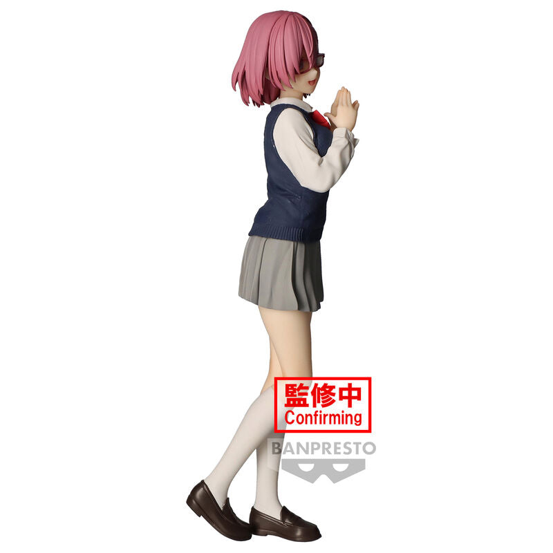 Vue arrière de la figurine Ririsa Amano Uniforme avec effet glitter 2.5D