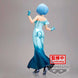 Figurine Rem sur socle, présentant sa posture dynamique et son design brillant