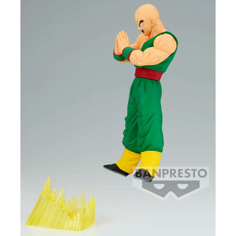 Vue arrière de la figurine Tenshinhan Dragon Ball Z montrant les détails du costume