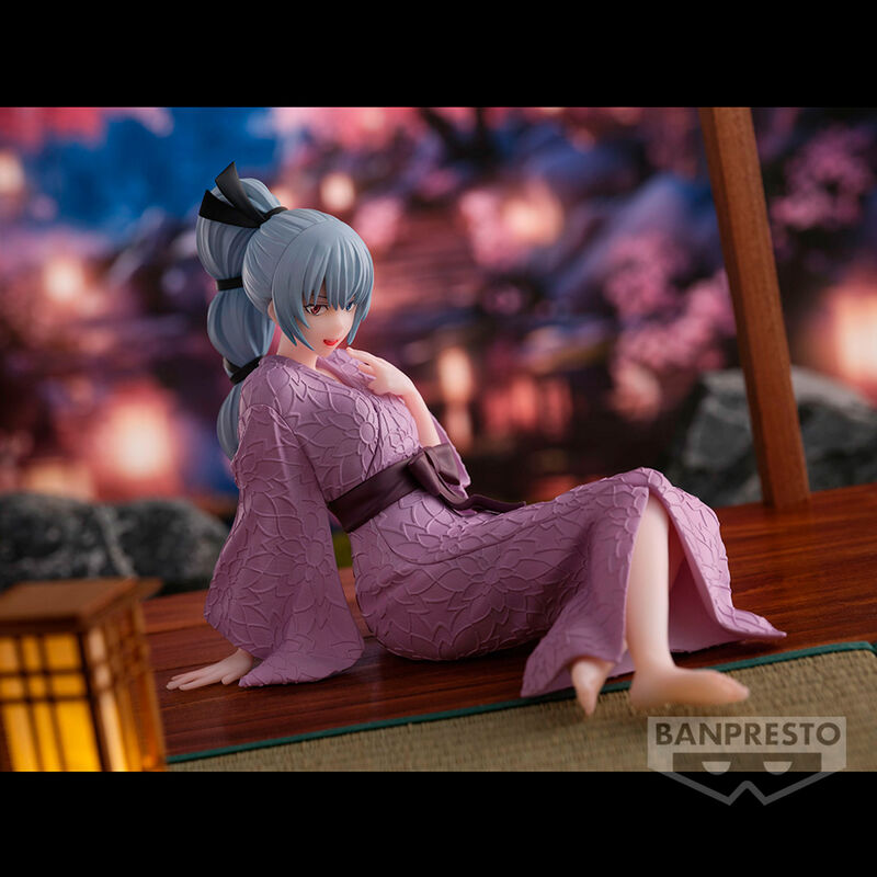 Présentation complète de la figurine BANPRESTO Tempest Banquet Luminus sur socle, idéale pour collection
