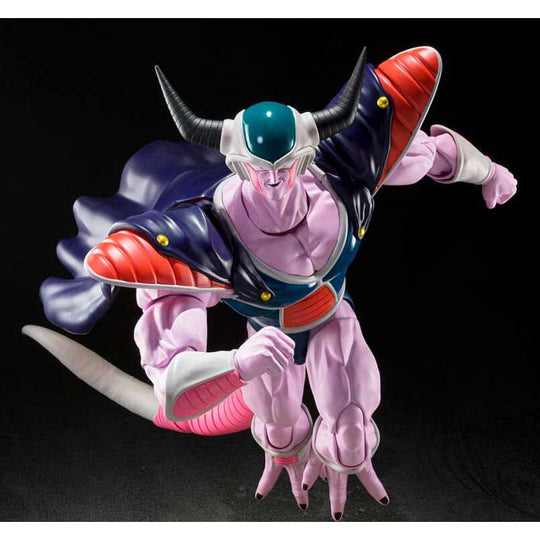 King Cold S.H. Figuarts en pose dynamique montrant les articulations flexibles et accessoires fournis