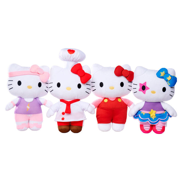 Peluche Hello Kitty Super Style 20cm vue de face avec détails colorés