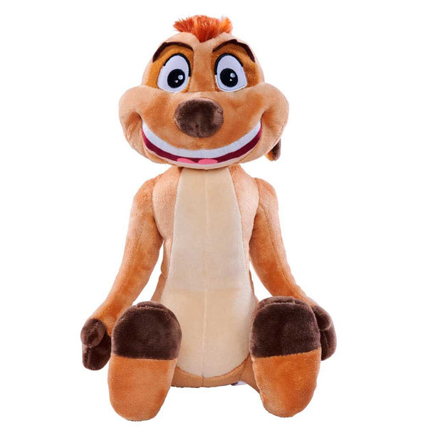 Peluche Timon SIMBA 25cm posée sur fond clair montrant sa texture douce et son design fidèle au personnage