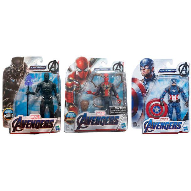 Figurine Marvel Avengers articulée de 15cm en position dynamique avec accessoires