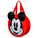 Zoom sur le motif Mickey Mouse imprimé sur le sac de plage coloré