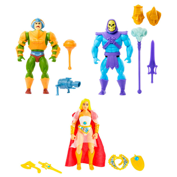 Figurine Skeletor articulée de la collection Masters of the Universe Origins, hauteur 14 cm.