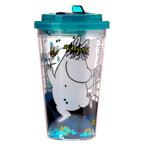 Gobelet Mumin Moomin en plastique avec double paroi, capacité 500ml, vue de face