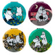 Détail du miroir Moomin montrant la finition en aluminium et la surface en verre réfléchissant