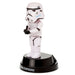 Côté profil de la figurine solaire Stormtrooper Star Wars, mettant en avant le design et la texture plastique