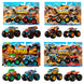 Pack Hot Wheels Monster Trucks avec deux véhicules 1:64 dans leur boîte d'origine.