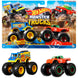 Vue rapprochée d'un Monster Truck Hot Wheels avec roues géantes et détails réalistes.