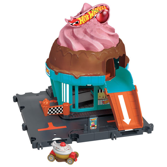 Voiture Hot Wheels à l'échelle 1:64 incluse dans le set Ice Cream Parlour.