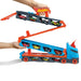 Piste de course Hot Wheels de 182 cm déployée avec virages et points de connexion