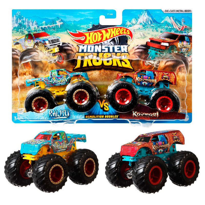 Monster Truck Hot Wheels avec moteur détaillé et design robuste pour enfants.