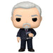 Figurine Funko POP de Logan Roy de la série Succession, en vinyle de 9cm, présentée dans sa boîte cadeau officielle.