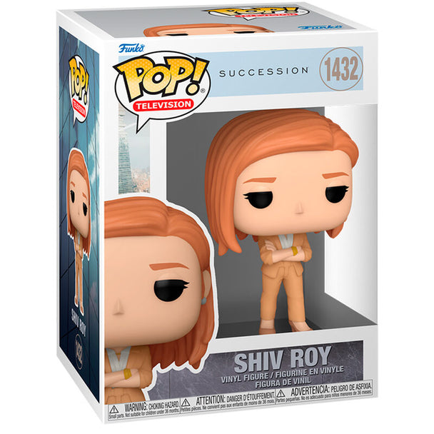Figurine Funko POP de Shiv Roy de Succession, en vinyle, hauteur 9 cm dans sa boîte cadeau originale
