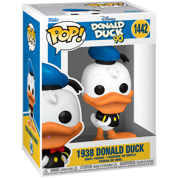 Figurine Funko POP Donald Duck 90e anniversaire Disney 1938 en vinyle de 9 cm dans sa boîte cadeau
