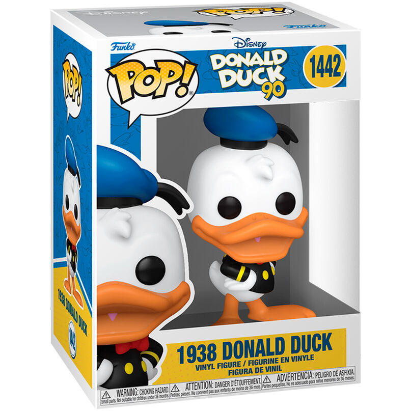 Figurine Funko POP Donald Duck 90e anniversaire Disney 1938 en vinyle de 9 cm dans sa boîte cadeau