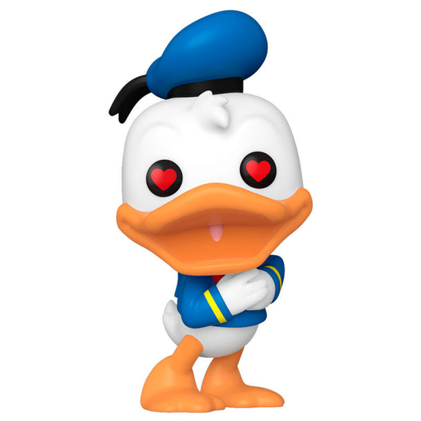 Packaging de la figurine Funko POP Donald Duck 90e Anniversaire Disney montrant le design exclusif et la taille compacte de 9 cm