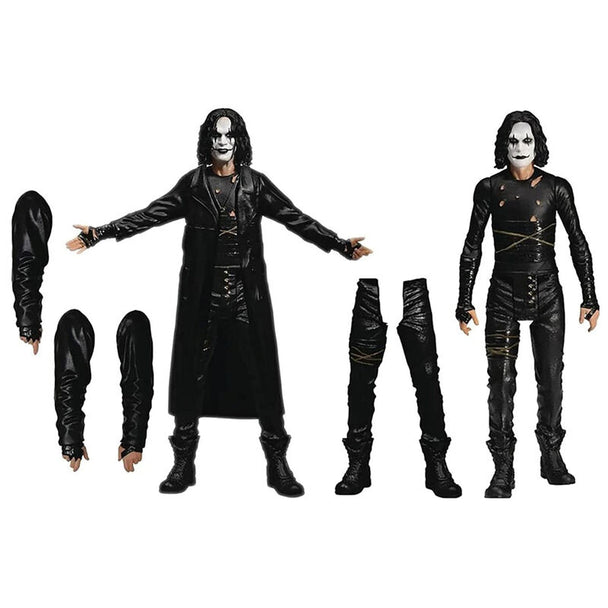Figurine articulée The Crow de 10cm avec maquillage emblématique et tenue noire détaillée